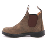 KID LEATHER BROWN ELASTIC RUSTIC CRAZY HORSE
