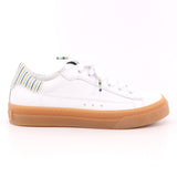 SNEAKER BASSA ALLACCIATA BIANCO/MUL TRICOLOR