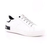 SCARPA PELLE FONDO GOMMA VIT. BIANCO/NERO