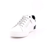 SCARPA PELLE FONDO GOMMA VIT. BIANCO/NERO