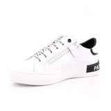 SCARPA PELLE FONDO GOMMA VIT. BIANCO/NERO