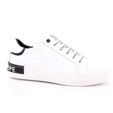 SCARPA PELLE FONDO GOMMA VIT. BIANCO/NERO