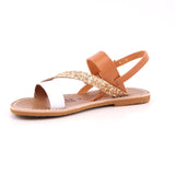 SANDALO DONNA VAC/VAC/GLIT/COC COL. CUO/CUO