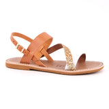 SANDALO DONNA VAC/VAC/GLIT/COC COL. CUO/CUO