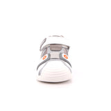 SANDALIA SPORT REJILLA GRIS Y BLANCO