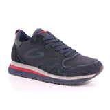 WEN 0099 LOW M S.FABRIC/SUEDE DK.BLUE