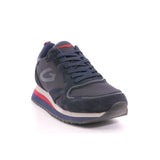 WEN 0099 LOW M S.FABRIC/SUEDE DK.BLUE