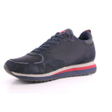 WEN 0099 LOW M S.FABRIC/SUEDE DK.BLUE