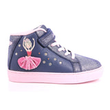 SCARPA LELLI KELLY MILLE STELLE LUCI BLU SUEDE