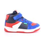 KIKALIEN SUEDE+PU+MESH+ 53 BLEU MARINE ROUGE