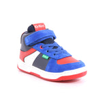 KIKALIEN SUEDE+PU+MESH+ 53 BLEU MARINE ROUGE