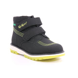 KICKFUN PU NUBUCK 8 NOIR JAUNE