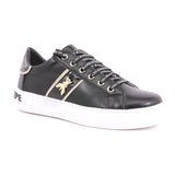 SCARPA PELLE F.DO GOMMA NERO/PLATINO