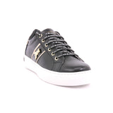 SCARPA PELLE F.DO GOMMA NERO/PLATINO