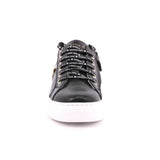 SCARPA PELLE F.DO GOMMA NERO/PLATINO