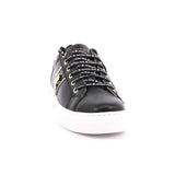 SCARPA PELLE F.DO GOMMA NERO/PLATINO