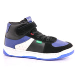 KICKALIEN SUEDE + PU + MESH 83 NOIR BLEU BLANC