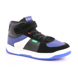 KICKALIEN SUEDE + PU + MESH 83 NOIR BLEU BLANC