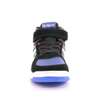 KICKALIEN SUEDE + PU + MESH 83 NOIR BLEU BLANC