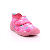 ZAPATILLA ESTAMPADO DINOS ROSA GABARDINA