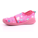 ZAPATILLA ESTAMPADO DINOS ROSA GABARDINA