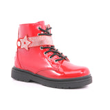 STIVALE LELLI KELLY STELLA STELLINA ROSSO VERNICE