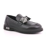 SABBATH MOCASSINO 0003 LOW J BOW PU BLACK