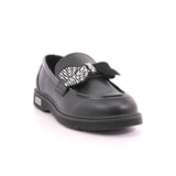 SABBATH MOCASSINO 0003 LOW J BOW PU BLACK