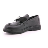 SABBATH MOCASSINO 0003 LOW J BOW PU BLACK