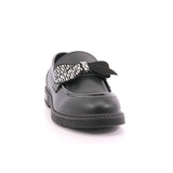 SABBATH MOCASSINO 0003 LOW J BOW PU BLACK