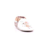 DANCING MOUSE CUIR NAPPA+G 33 BLANC ROSE GLITTER