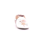 DANCING MOUSE CUIR NAPPA+G 33 BLANC ROSE GLITTER