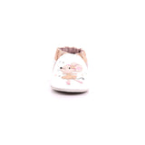 DANCING MOUSE CUIR NAPPA+G 33 BLANC ROSE GLITTER