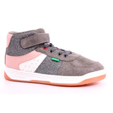 KICKALIEN SUEDE+PU+MESH 123 GRIS ROSE ARGENTO
