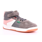 KICKALIEN SUEDE+PU+MESH 123 GRIS ROSE ARGENTO
