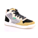 KICKLAX PU PRINT ZEBRE+SU 73 JAUNE NOIR ZEBRE