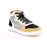 KICKLAX PU PRINT ZEBRE+SU 73 JAUNE NOIR ZEBRE