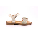 SANDALS ORO LAMINATO PUNTA GLITTER
