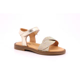 SANDALS ORO LAMINATO PUNTA GLITTER