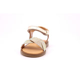 SANDALS ORO LAMINATO PUNTA GLITTER