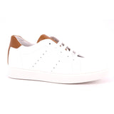 SCARPA VITELLO BIANCO/CUOIO