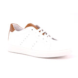 SCARPA VITELLO BIANCO/CUOIO