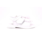 SANDALS BIANCO NAPPA CON FIORE BIANCO