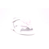 SANDALS BIANCO NAPPA CON FIORE BIANCO