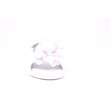 SANDALS BIANCO NAPPA CON FIORE BIANCO