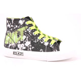 DISCO 0041 MID J CANVAS BLACK/PRINT GREEN