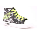 DISCO 0041 MID J CANVAS BLACK/PRINT GREEN
