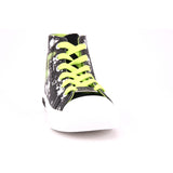 DISCO 0041 MID J CANVAS BLACK/PRINT GREEN