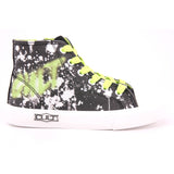 DISCO 0041 MID J CANVAS BLACK/PRINT GREEN