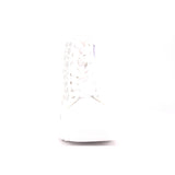 SABBATH 0034 MID J PU WHITE/PERFORATED FLOWERS